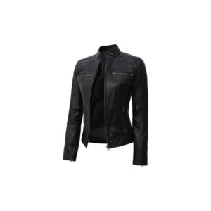 Brown Leather Jacket Women
