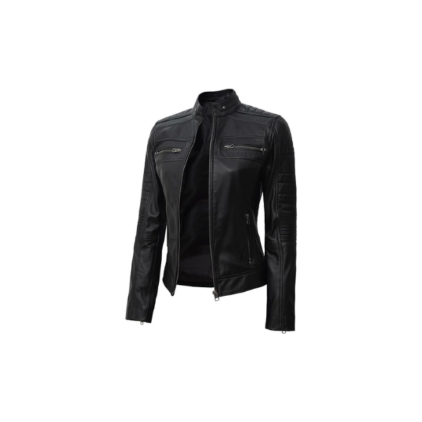 Brown Leather Jacket Women